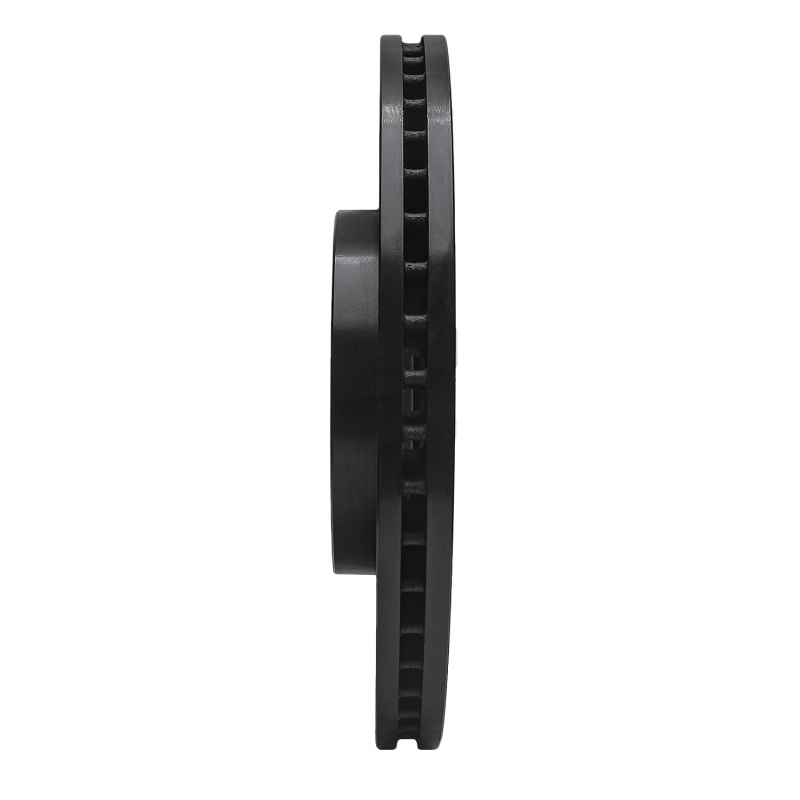 Acura TL Brake Rotor (1) - Front Right - R1 Concepts - Drilled & Slotted - Black - `09-`14